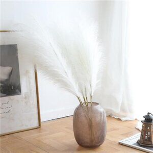 38" 10PCS Artificial Dried Pampas Grass Decor - Fluffy Pampas Grass Bouquet